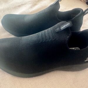 Skechers Men's Black Slip-On Knit Sneakers